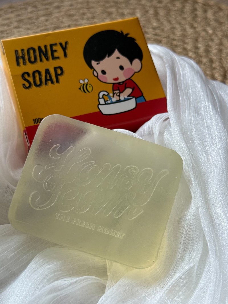 蜂蜜蜂王乳保湿润肤皂 - 肥皂/手工皂 - 其他材质 透明