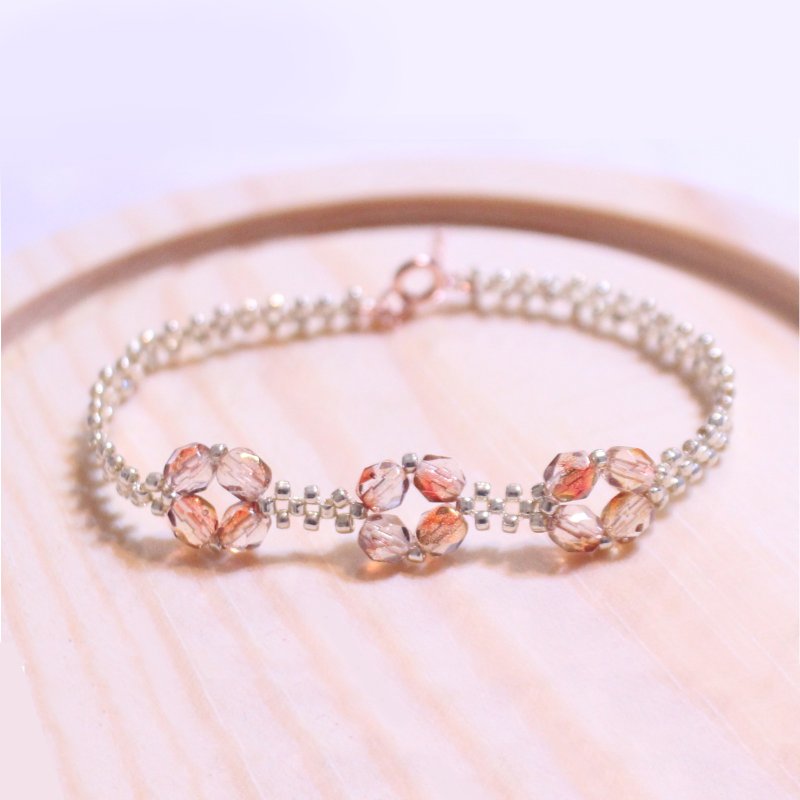 【花意】原创手链 - 手链/手环 - 玻璃 红色