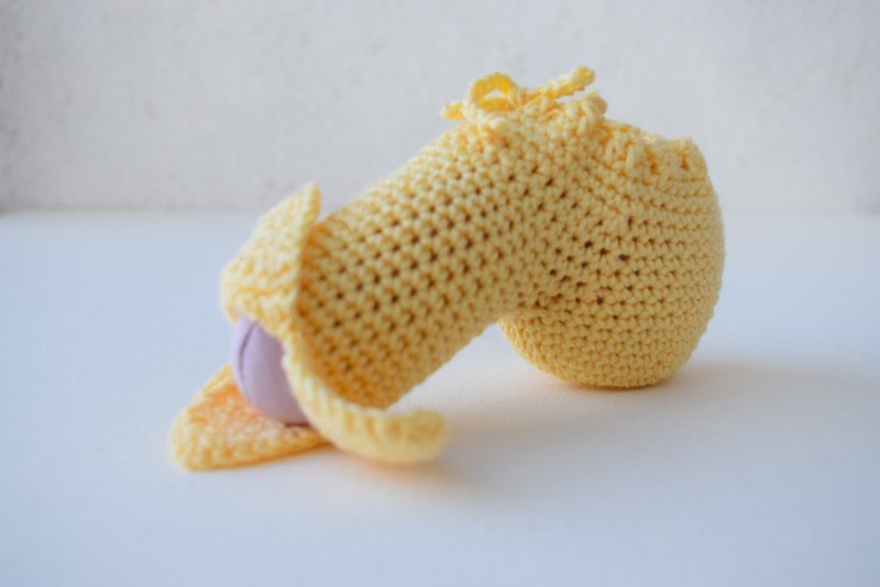 香蕉人手套 有趣的男朋友礼物 睾丸人 黄色威利保暖器 - 男士内衣裤 - 聚酯纤维 