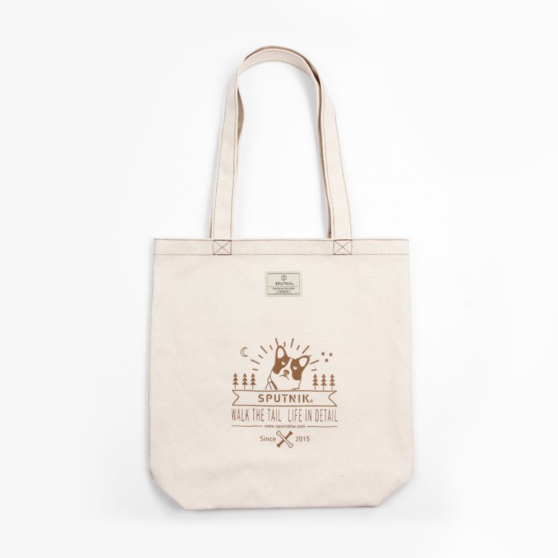 厌世汪星人帆布包 - 柯基 - 侧背包/斜挎包 - 棉．麻 