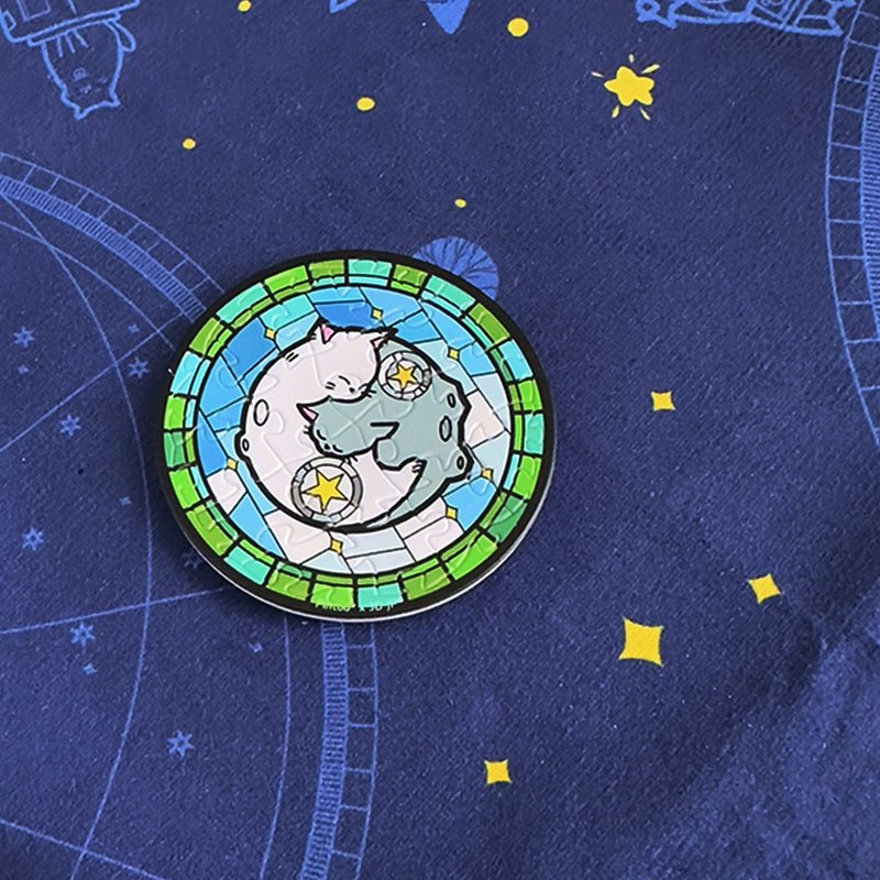 【预购9/16出货】磁吸拼图冰箱贴- 猫星座系列- 双子座 - 冰箱贴/磁贴 - 塑料 多色