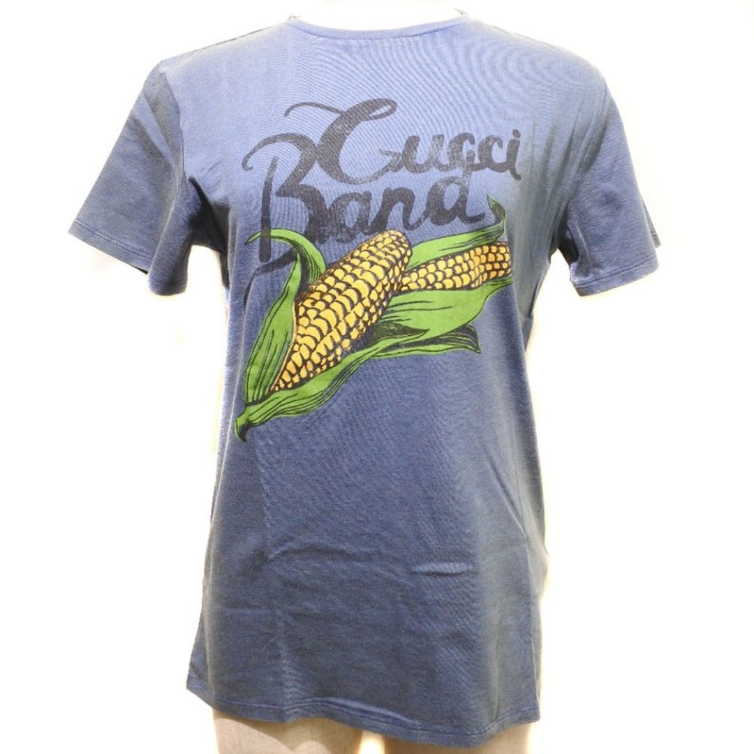 【日本直送】GUCCI 儿童短袖T恤 Corn Logo 棉质 蓝色【未使用】 - 女装 T 恤 - 棉 蓝色