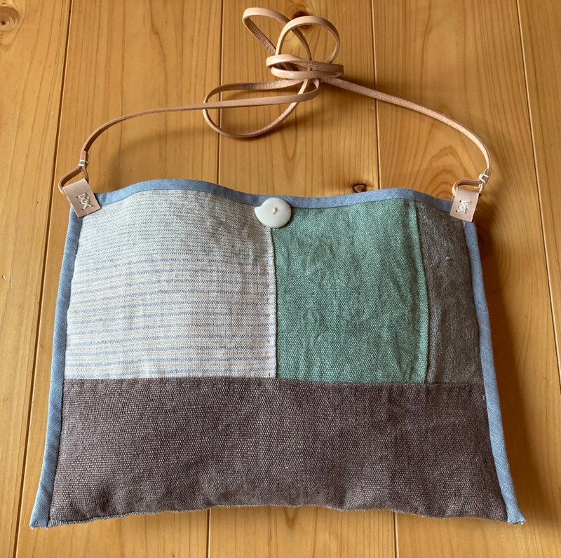 手工编织麻肩包T - 侧背包/斜挎包 - 棉．麻 