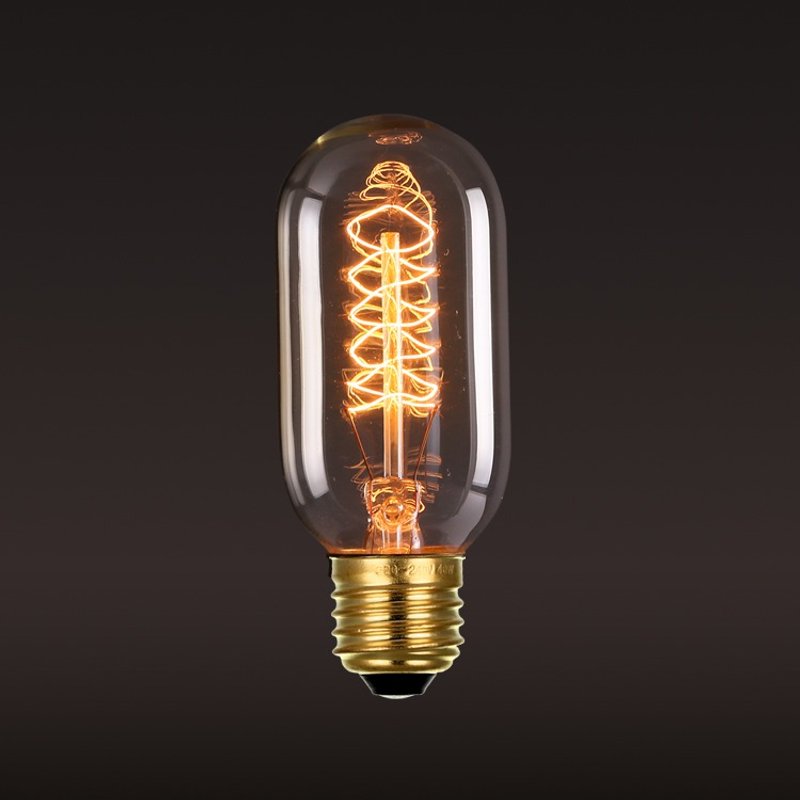 复古·爱迪生·钨丝灯泡·小试管(B)灯泡│Good Form·好造形 - 陶艺 - 玻璃 黄色