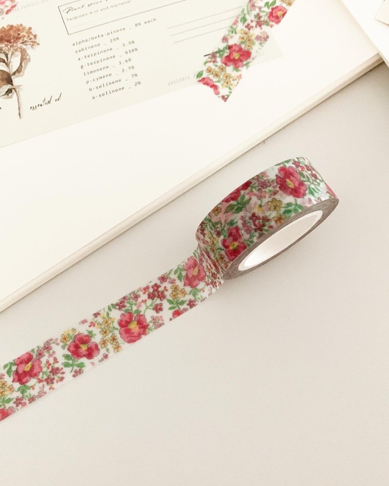 Cotton Flower Washi Tape - 纸胶带 - 其他材质 