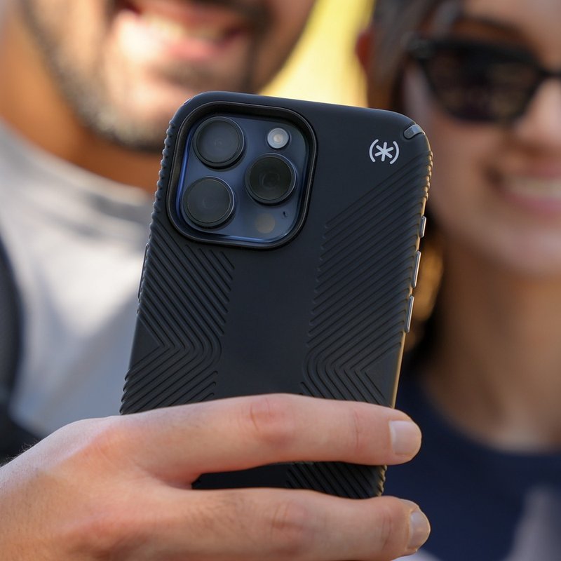 Speck iPhone 15 Pro Presidio2 Grip MagSafe 磁吸防手滑防摔壳 - 手机壳/手机套 - 塑料 黑色