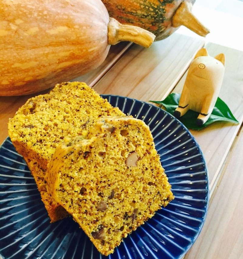 南瓜栗子伯爵棒旦糕  handmade・vegan - 蛋糕/甜点 - 新鲜食材 绿色