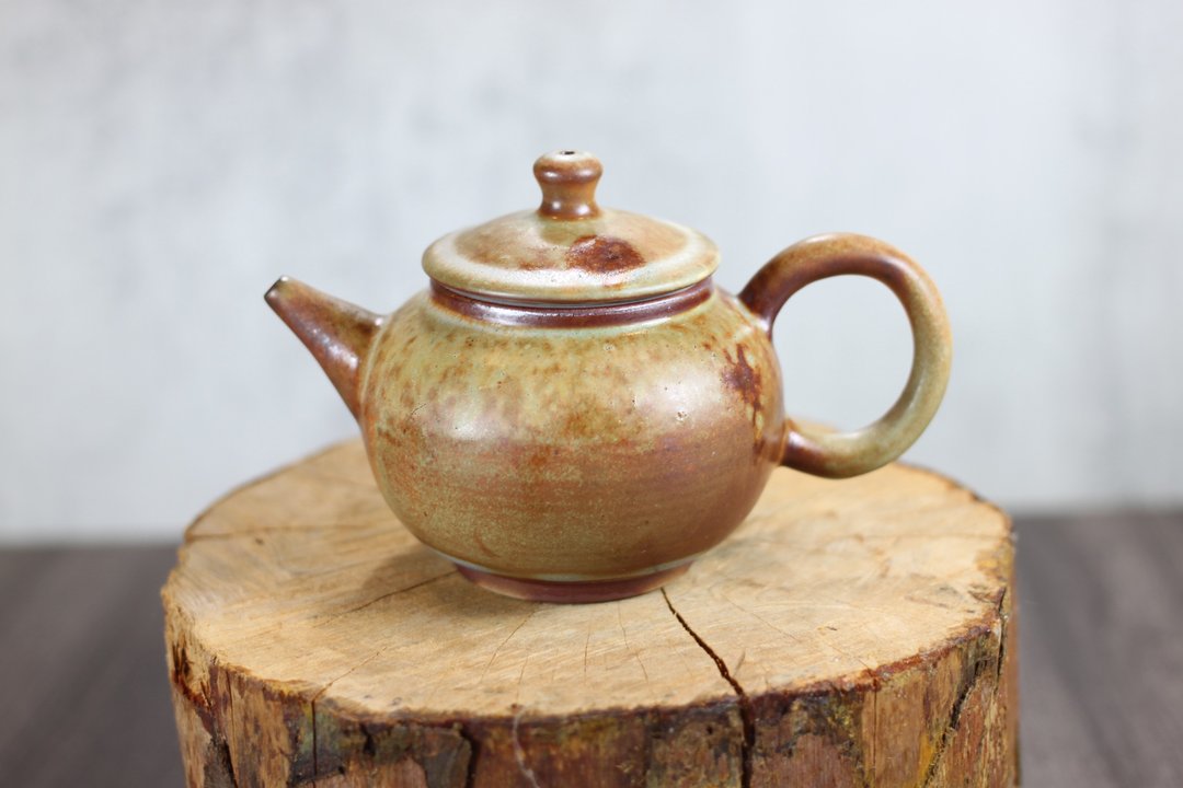 【送礼好物】柴烧茶壶 手工茶壶 莺歌陶艺名家叶敏祥手工作品 - 茶具/茶杯 - 瓷 