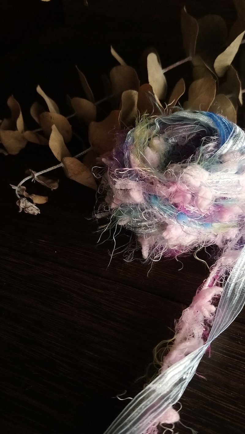 日本混合纱线　100厘米 - 编织/刺绣/羊毛毡/裁缝 - 聚酯纤维 蓝色