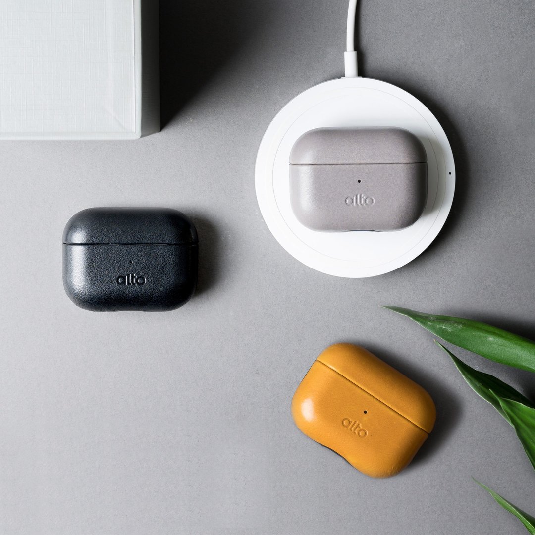 AirPods Pro 皮革耳机保护套 - 耳机 - 真皮 橘色