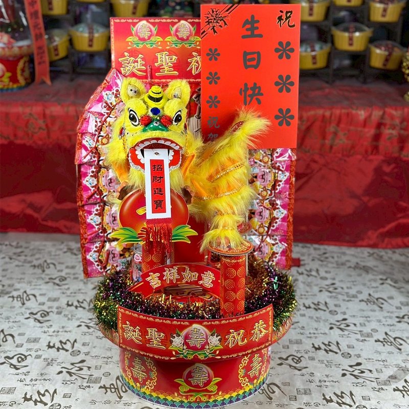 【老食说】大圆布狮座 - 摆饰 - 纸 红色