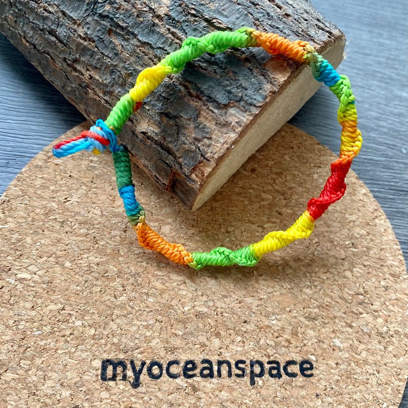 小扭转 | 手工防水蜡线 | 冲浪旅行 - 手链/手环 - 棉．麻 