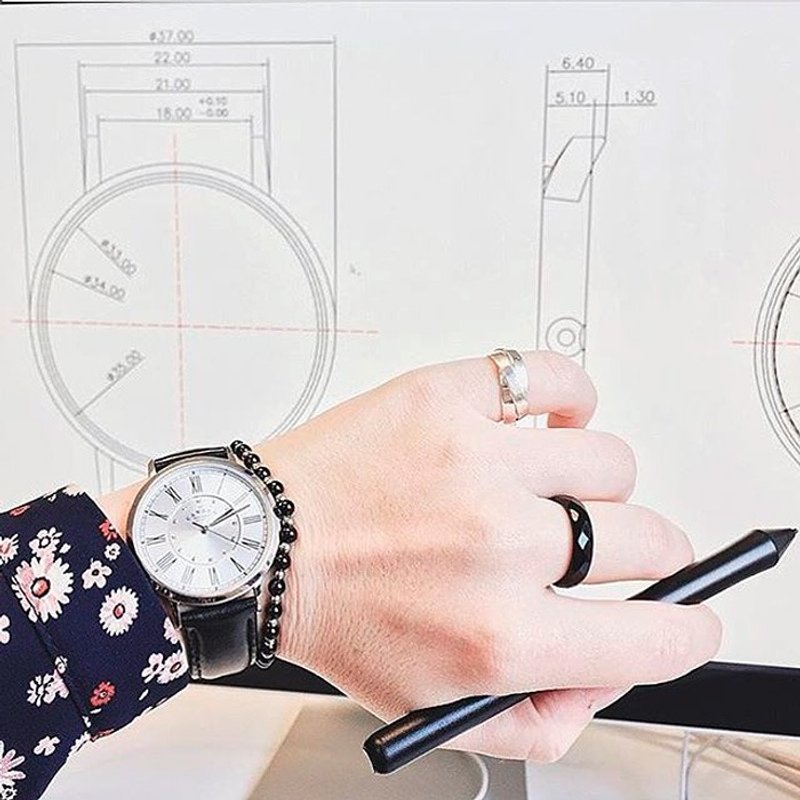 Camden Watch 英国皇室 商务时尚罗马数字真皮腕表 - 女表 - 真皮 