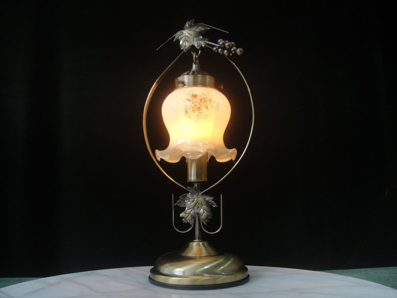 【老时光 OLD-TIME】早期二手台湾制玻璃桌灯 - 灯具/灯饰 - 其他材质 