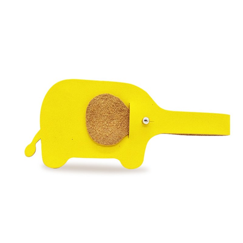 Worpi 象形状行李吊牌 黄色 - 行李吊牌 - 人造皮革 黄色