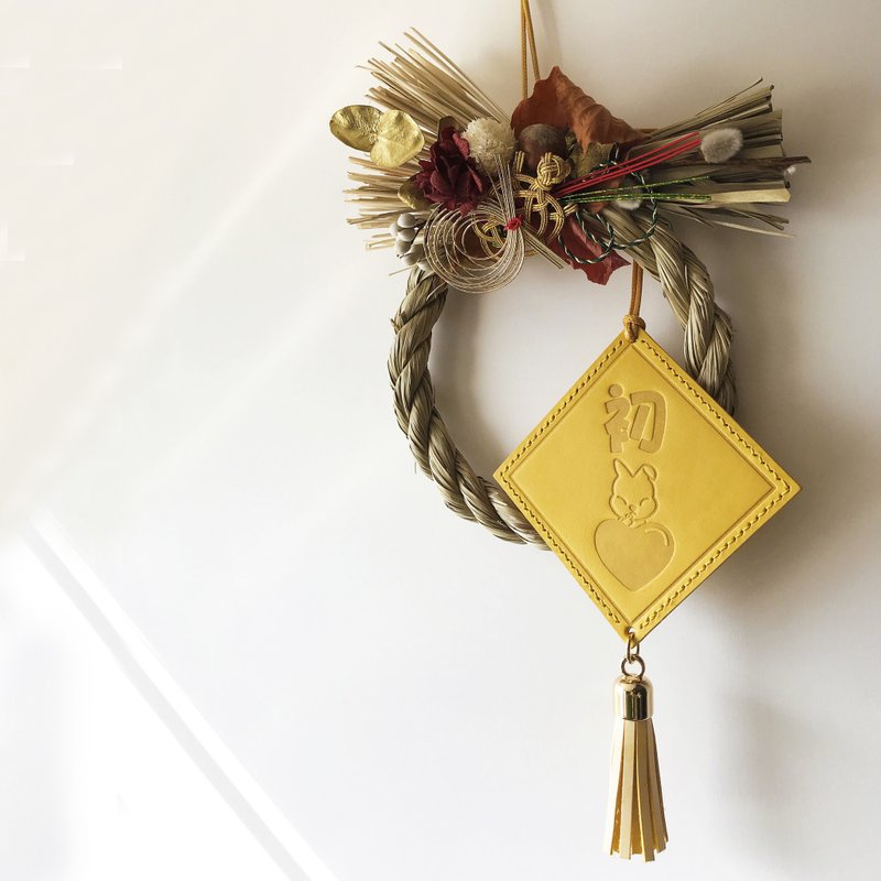 肶肶兔全手工双面祝福挂饰- 肶肶兔神社系列-手造的祝福 - 吊饰 - 真皮 