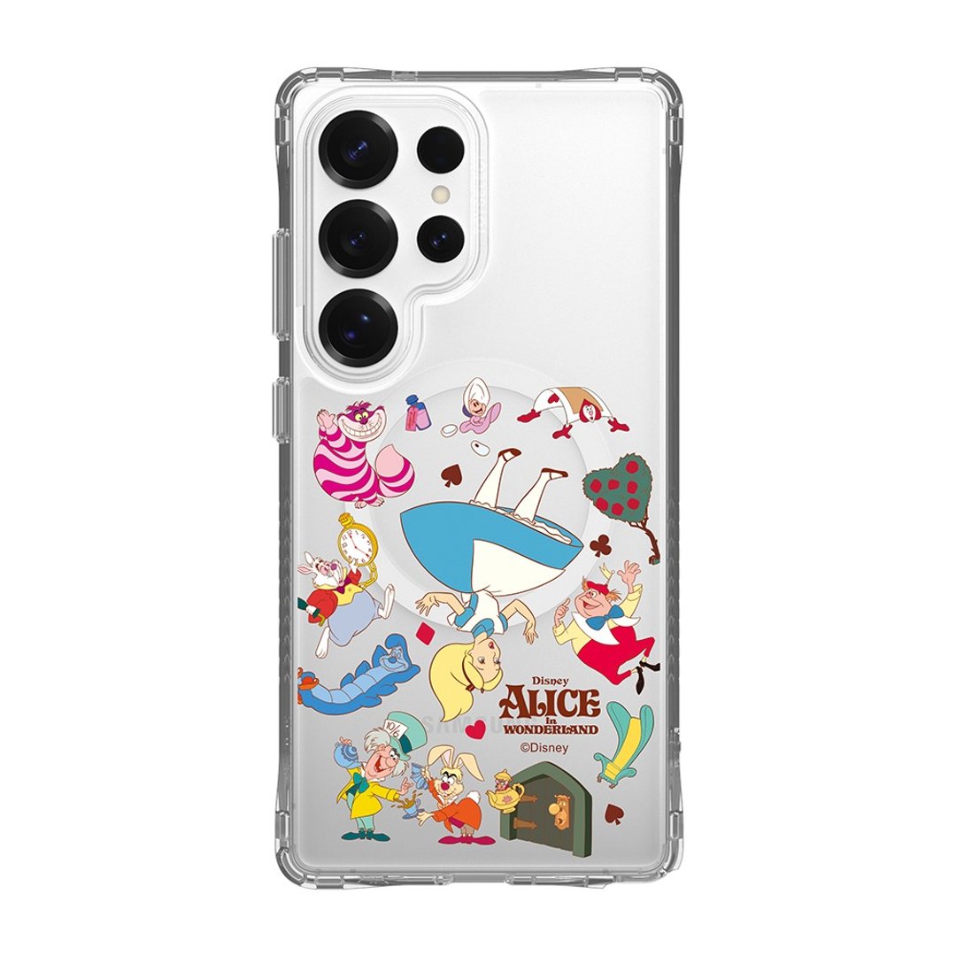 Disney 经典 - 爱丽丝梦游仙境款乱花防摔透明 SAMSUNG 手机壳 - 手机壳/手机套 - 塑料 多色