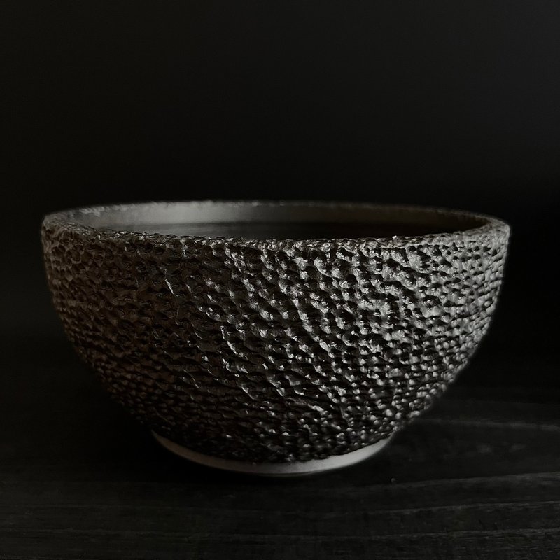 FLYER手工纹理盆 块根植物龙舌兰象牙宫盆器 - 花瓶/陶器 - 陶 黑色