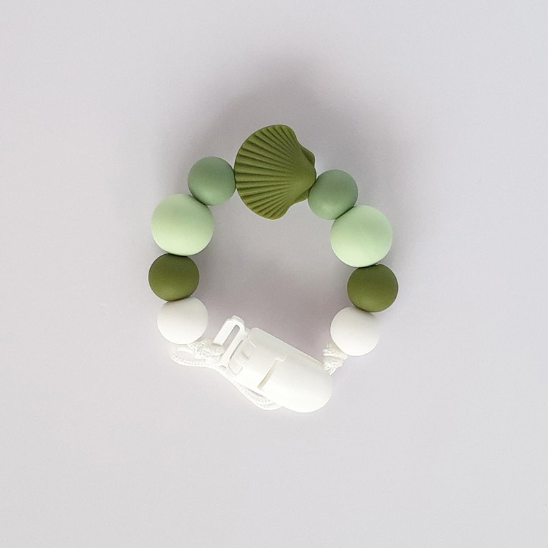 9颗无字 贝壳 奶嘴链 / 定制化奶嘴链 - 玩具/玩偶 - 其他材质 多色