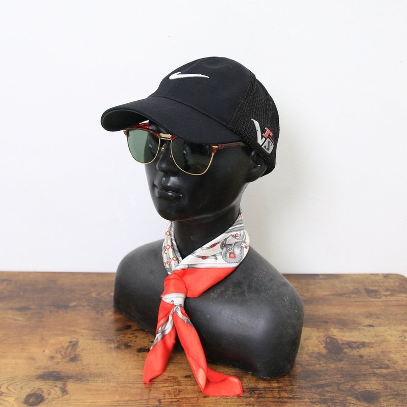 Back to Green:: 经典品牌帽款 nike 黑底 网眼 vintage cap - 帽子 - 聚酯纤维 