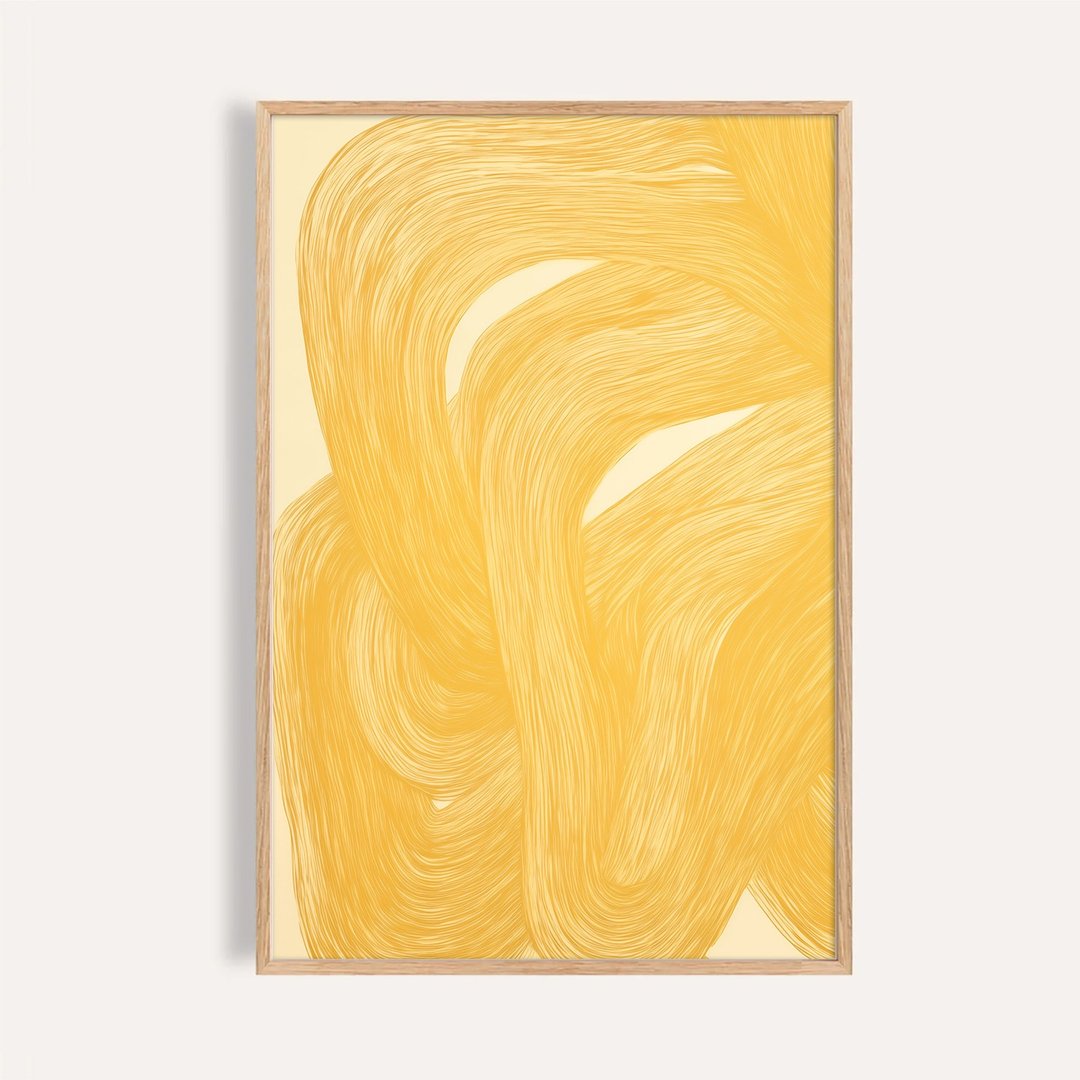 流光之舞 Dance of Golden Light / 现代抽象艺术挂画 - 海报/装饰画/版画 - 纸 