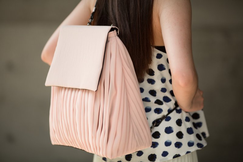 vingt six 石英粉色后背包/可肩背两用 - 后背包/双肩包 - 聚酯纤维 粉红色