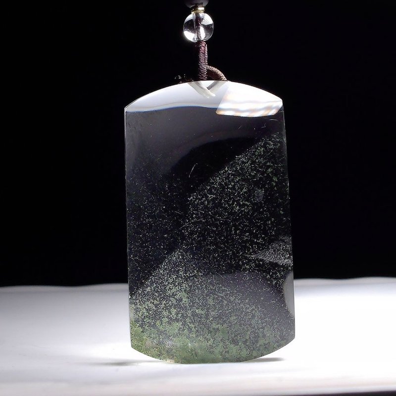 星雾之森 绿幽灵的静夜低语 项链吊坠 PN0014 - 项链 - 水晶 