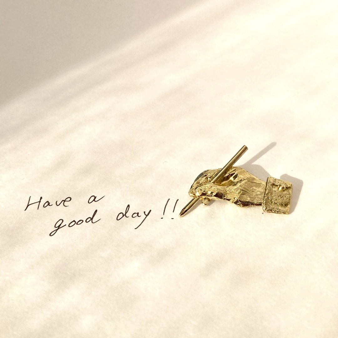 handmade hand pins(One-of-a-kind) - 徽章/别针 - 铜/黄铜 