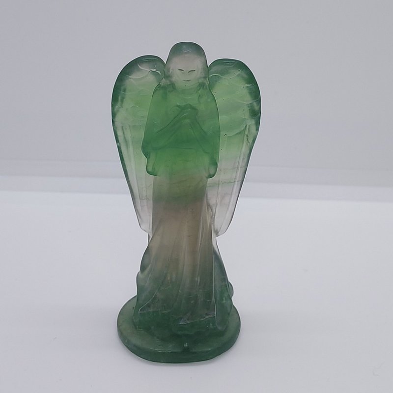 萤石天使 - 舒缓紧张情绪 去除负能量 - 摆饰 - 水晶 