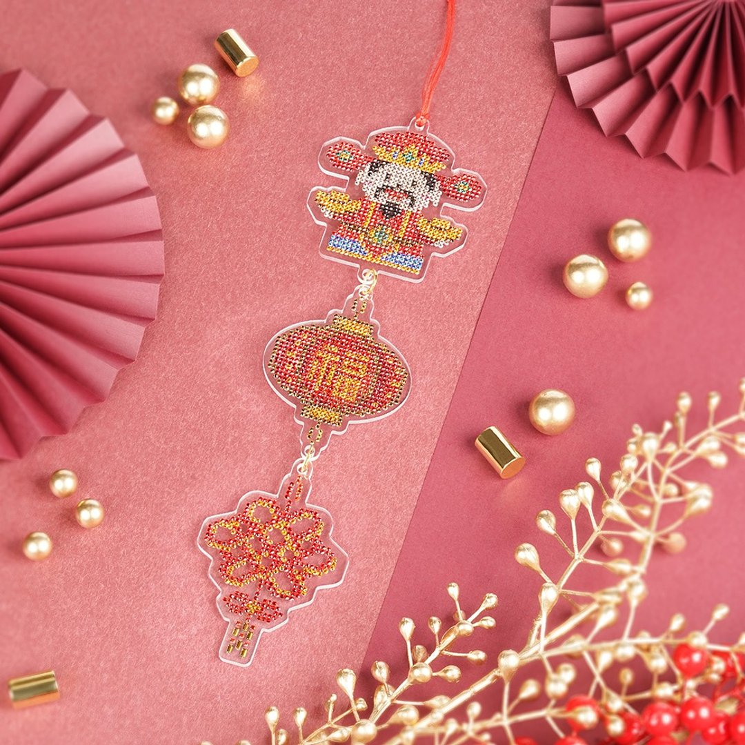 Rhinestone Craft 农历新年挂饰系列 | SET - F - 其他 - 其他材质 红色