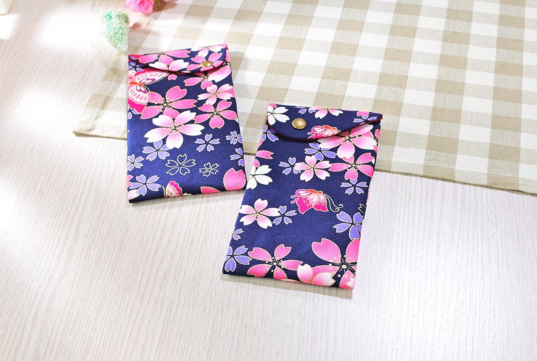 招财 进宝 开运直式红包袋 笔袋(蓝色) 可当婚礼小物 - 红包/春联 - 棉 