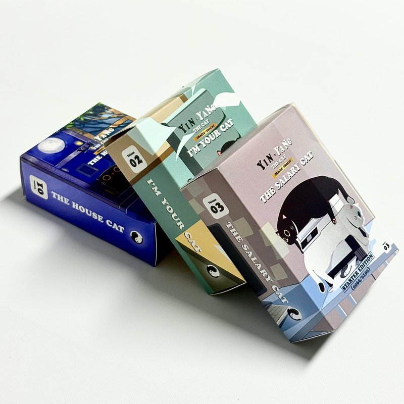 Yin Yang the Oracle Oracat 套组 01 02 03 - 桌游/玩具 - 纸 白色