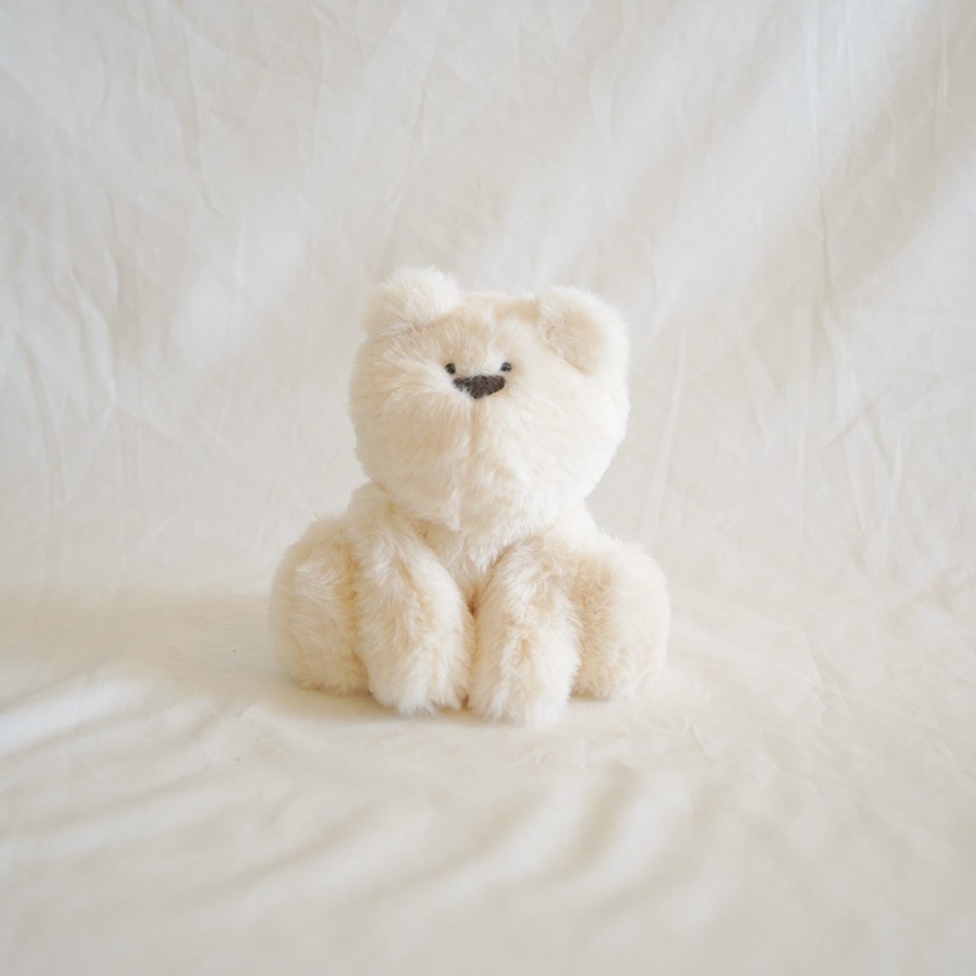 Mini Ivory Bear/Rabbit - 玩具/玩偶 - 聚酯纤维 白色
