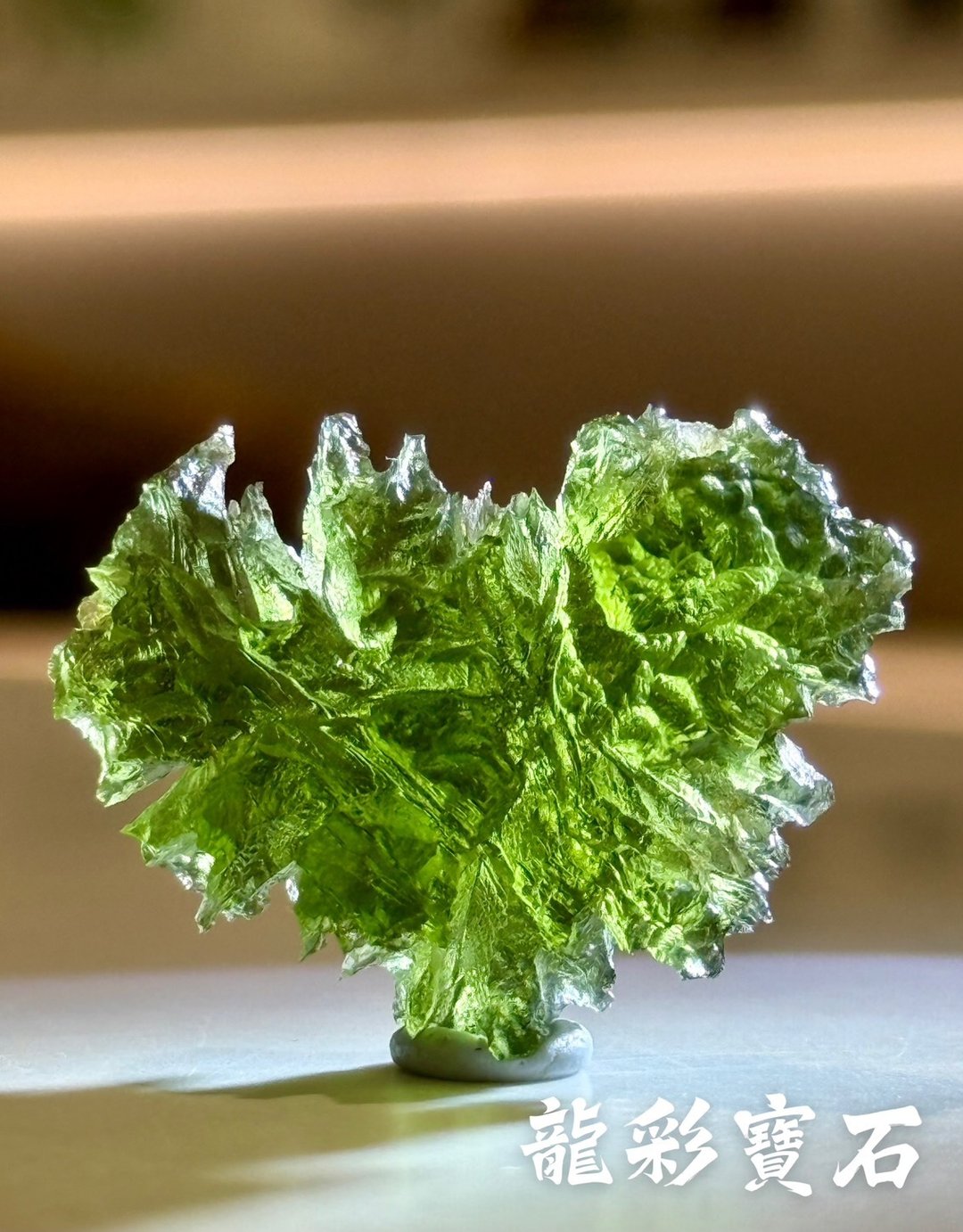 龙彩宝石 保证真品 天然捷克陨石 蝙蝠侠 - 摆饰 - 其他材质 绿色