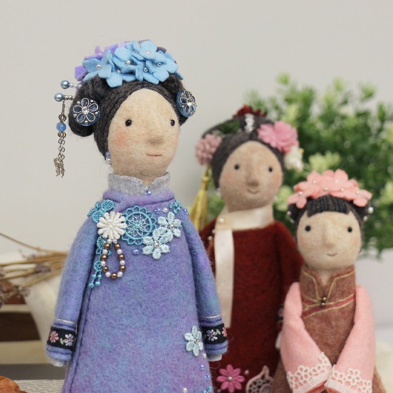 3.2 起【4堂 · 人偶课】羊毛毡 / 穿越时空的华丽盛宴 - 编织/羊毛毡/布艺 - 羊毛 