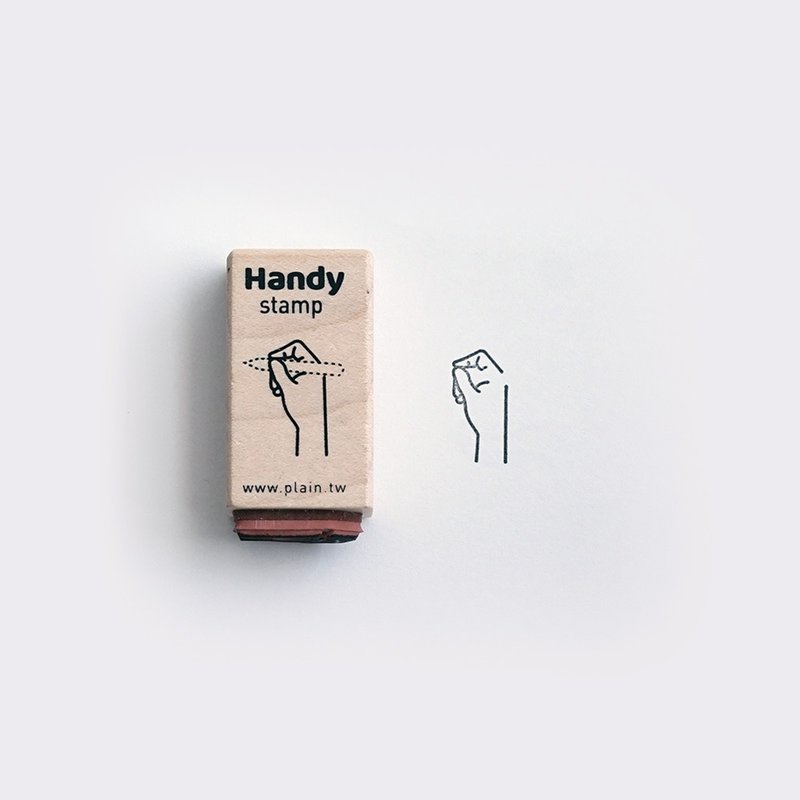拿手印章 Handy Stamp D - 印章/印台 - 木头 卡其色