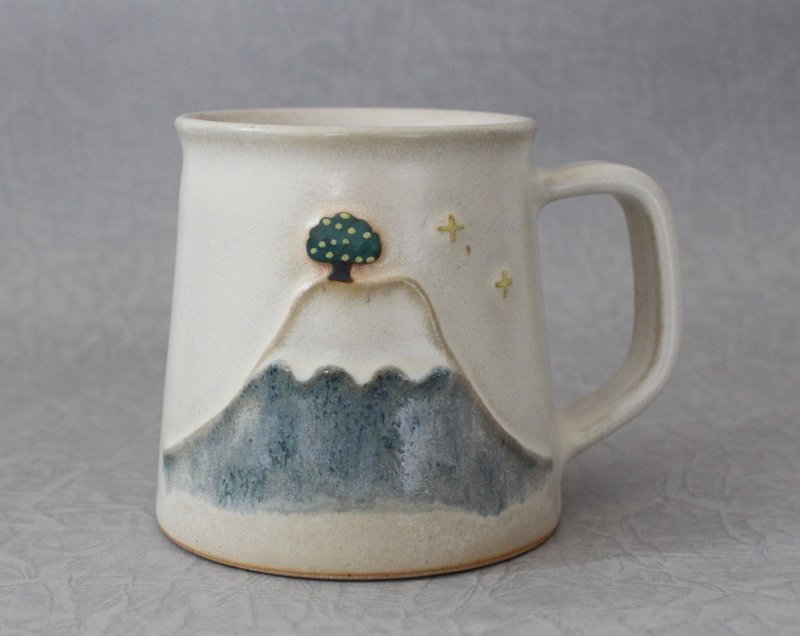 榕树版 富士山咖啡杯 - 咖啡杯/马克杯 - 陶 