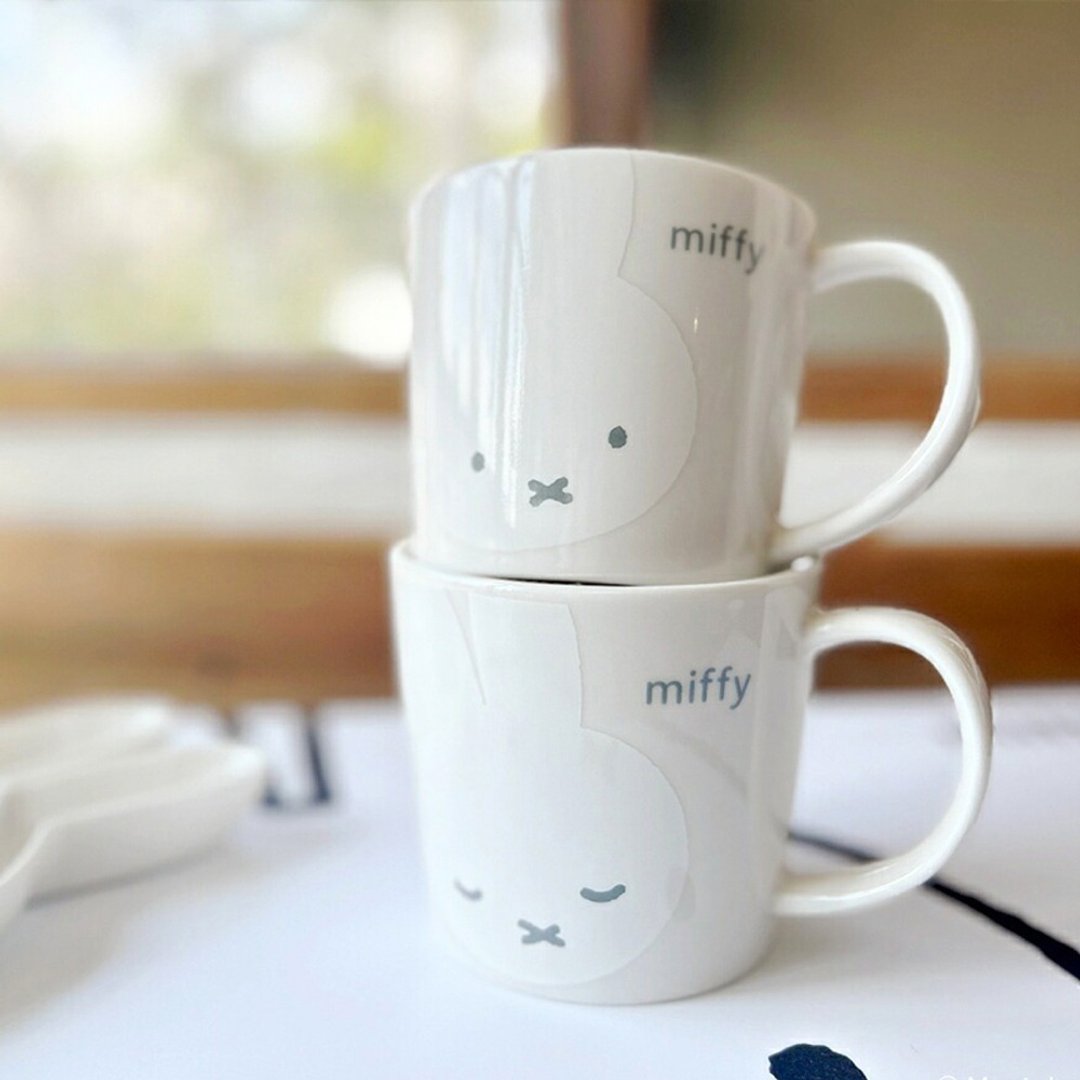 【MIFFY x 日本金正陶器】每飞 表情 陶瓷马克杯 陶瓷杯 马克杯 - 咖啡杯/马克杯 - 瓷 