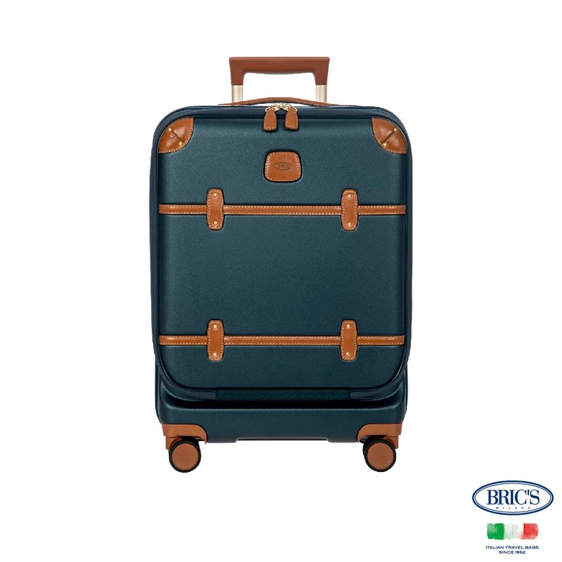 【BRIC'S】BELLAGIO 20寸 前开式 防泼水登机箱 蓝 - 行李箱/行李箱保护套 - 其他材质 蓝色