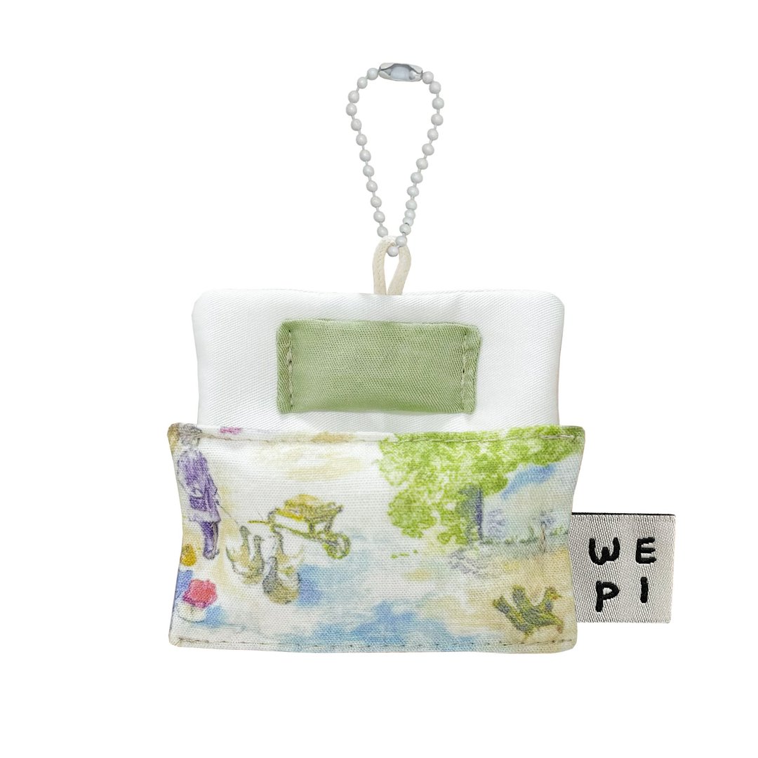 普罗旺斯寝具钥匙圈(8X8cm)/手工迷你娃娃礼物微型 - 玩偶/公仔 - 其他材质 