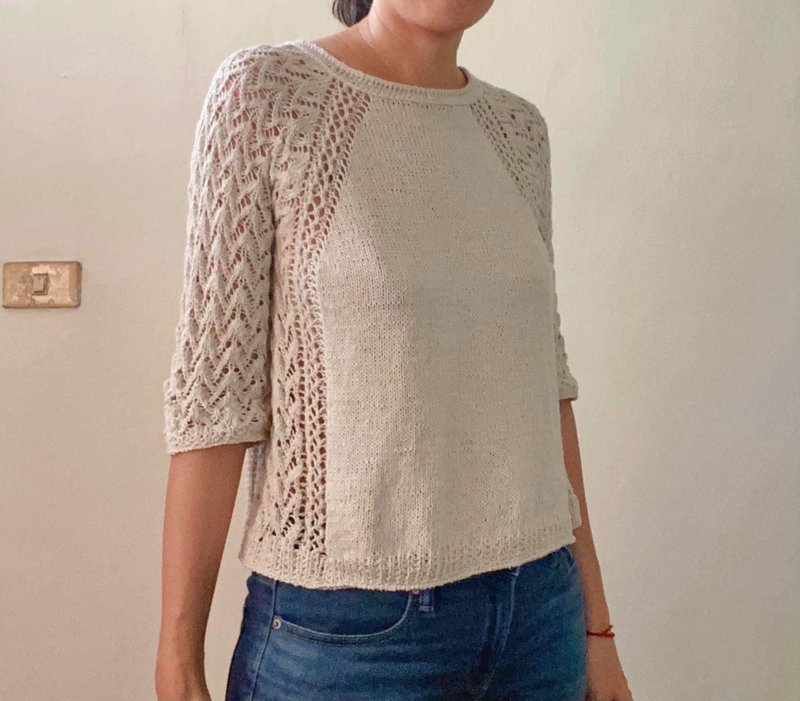 pineapple针织上衣pdf棒针织图中文版电子档 - 手工艺教程/工具书 - 其他材质 