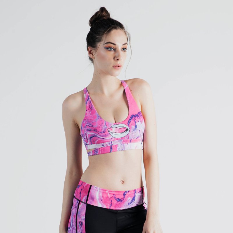 Pink Dream Sports Bra - 女装上衣 - 其他材质 多色
