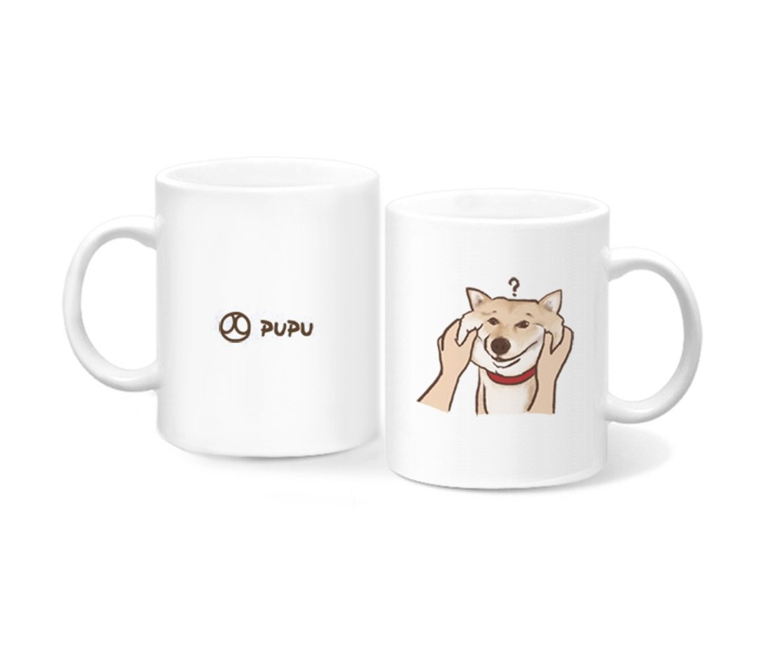 柴犬-捏脸---原创插画-马克杯-礼品定制-苍蝇星球-手创市集 - 咖啡杯/马克杯 - 瓷 