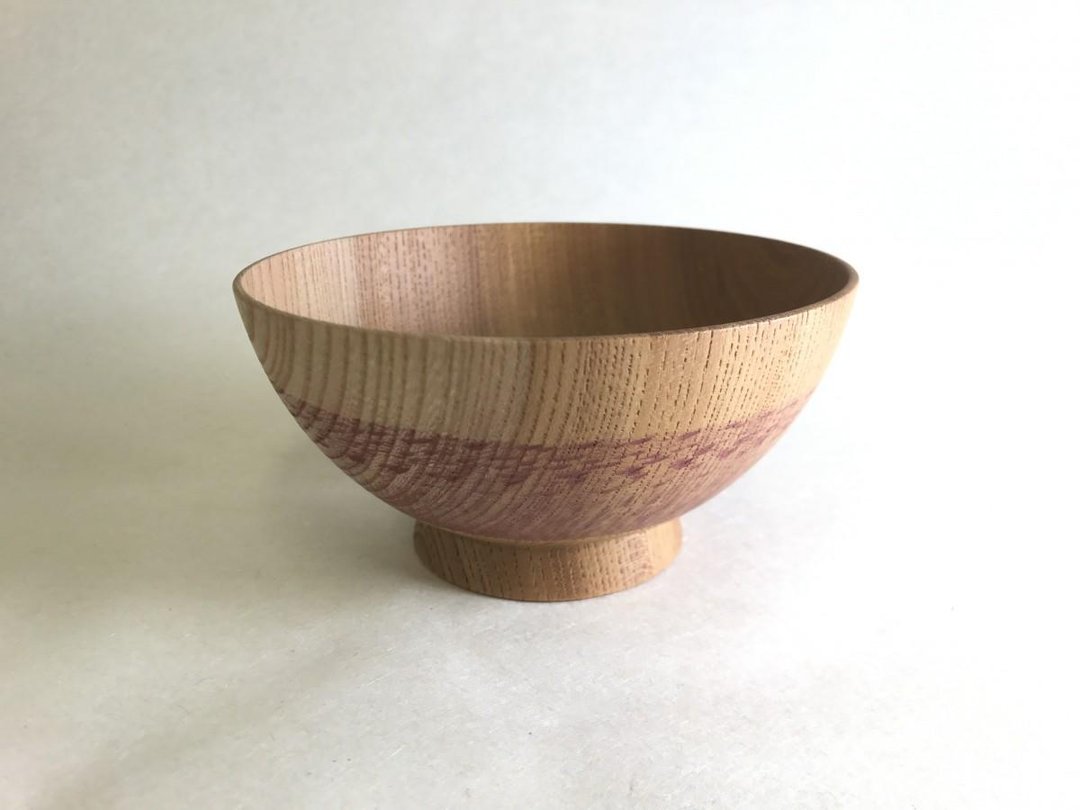 欅 Inaho rice bowl pink - 碗 - 木头 粉红色