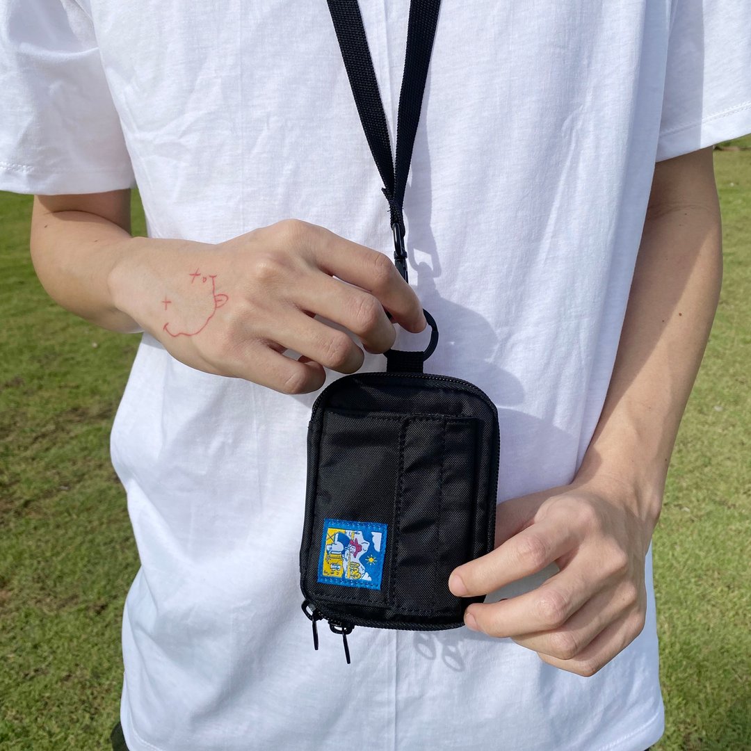 Wallet Camp collection black color - 皮夹/钱包 - 防水材质 黑色