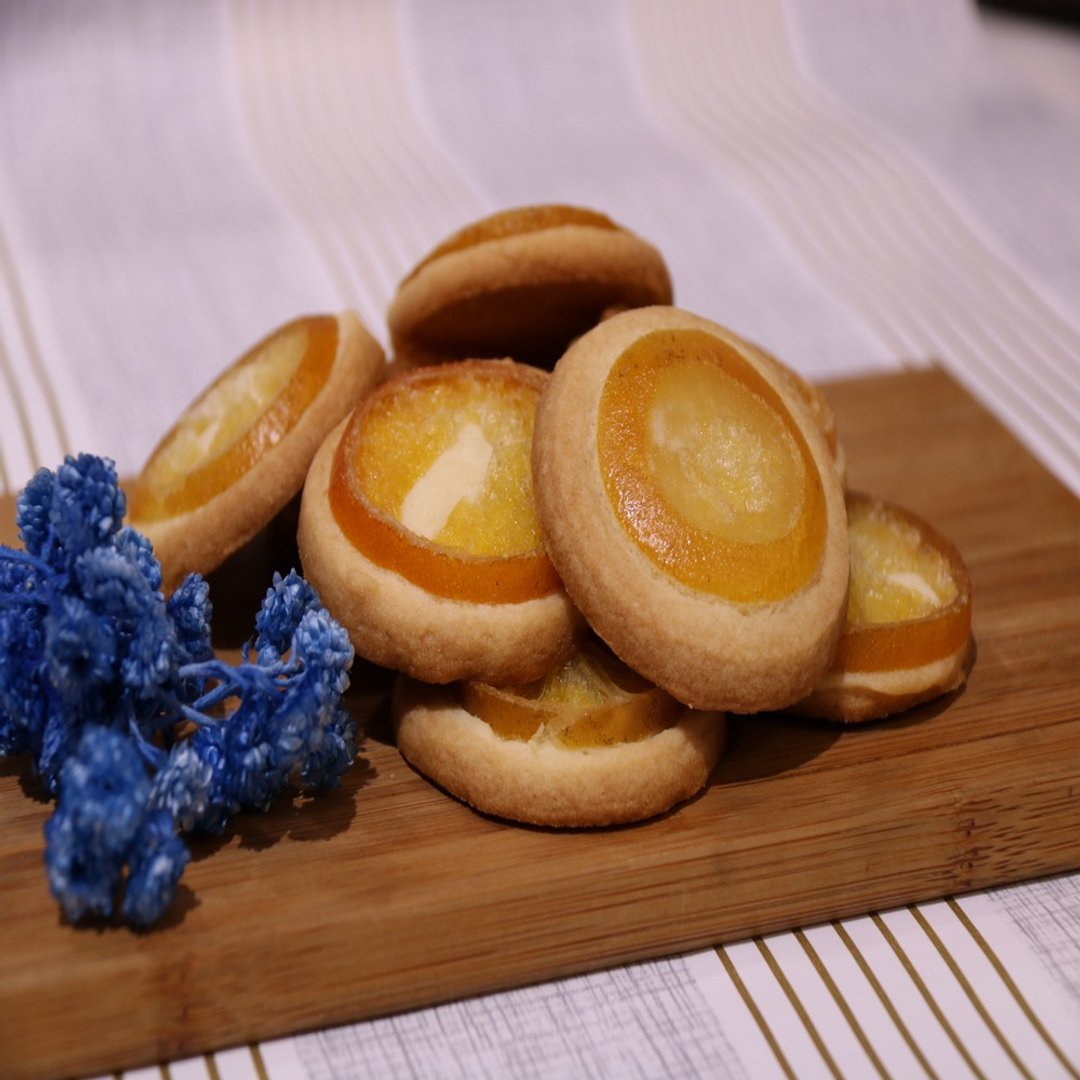 柳橙片酥饼・手作 DIY 甜点・疗愈创意烘焙 - 美食 - 新鲜食材 