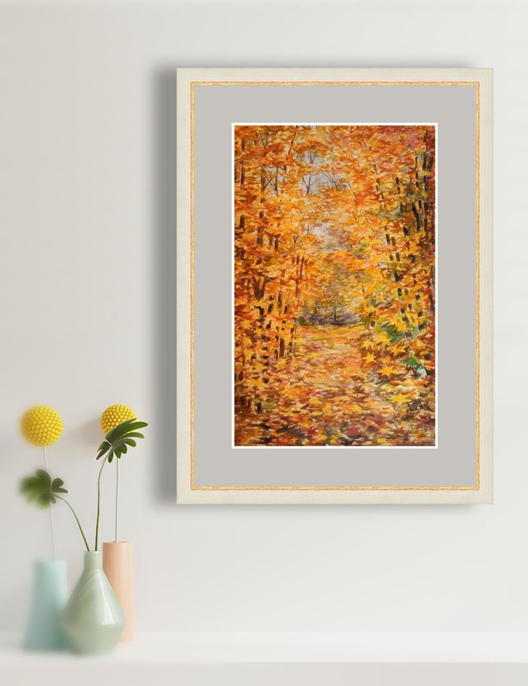 Original Watercolor Autumn - 墙贴/壁贴 - 纸 黄色