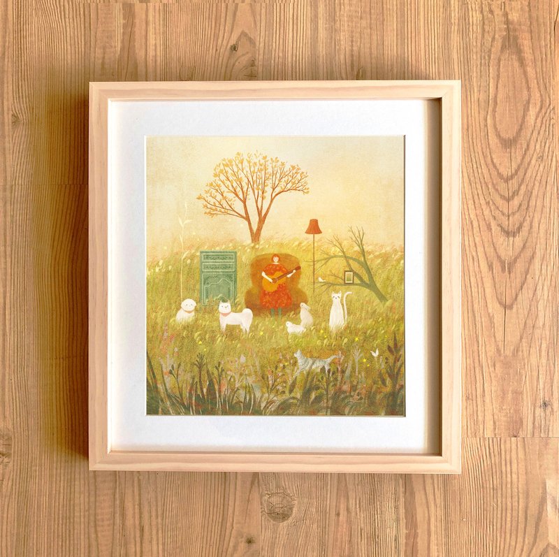 画作 - 谢谢你们的陪伴  \含框 - 海报/装饰画/版画 - 纸 