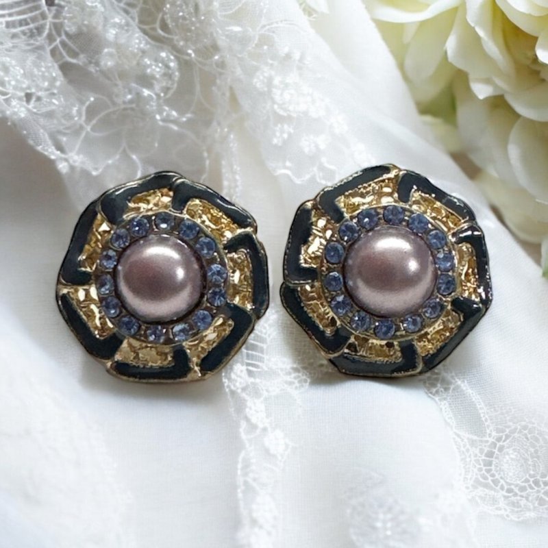 【睡火莲】复古花系手作 / 复古首饰 / 独特低调古典系耳环耳饰 - 耳环/耳夹 - 不锈钢 