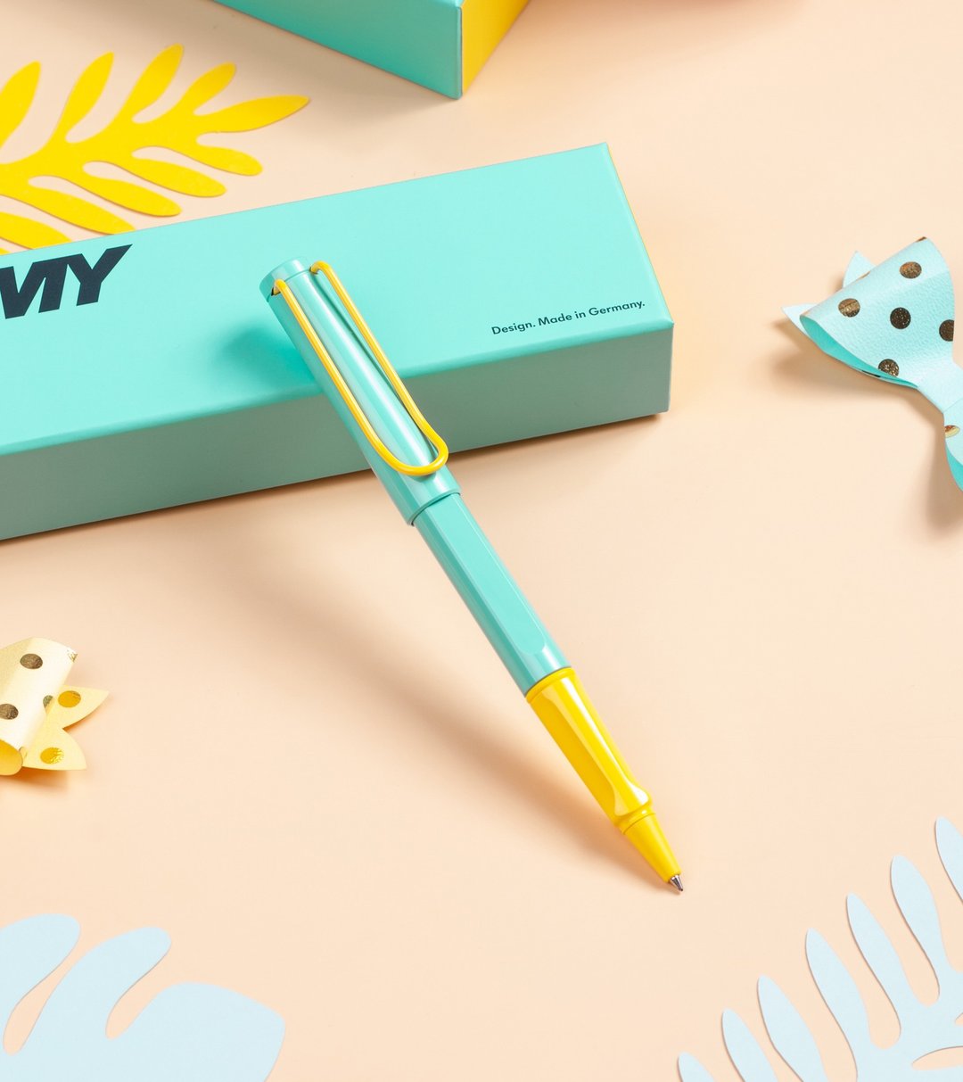 【雷雕免费刻字】LAMY 钢珠笔 / SAFARI 2024 限量 - 热带风情 - 钢珠笔 - 塑料 蓝色